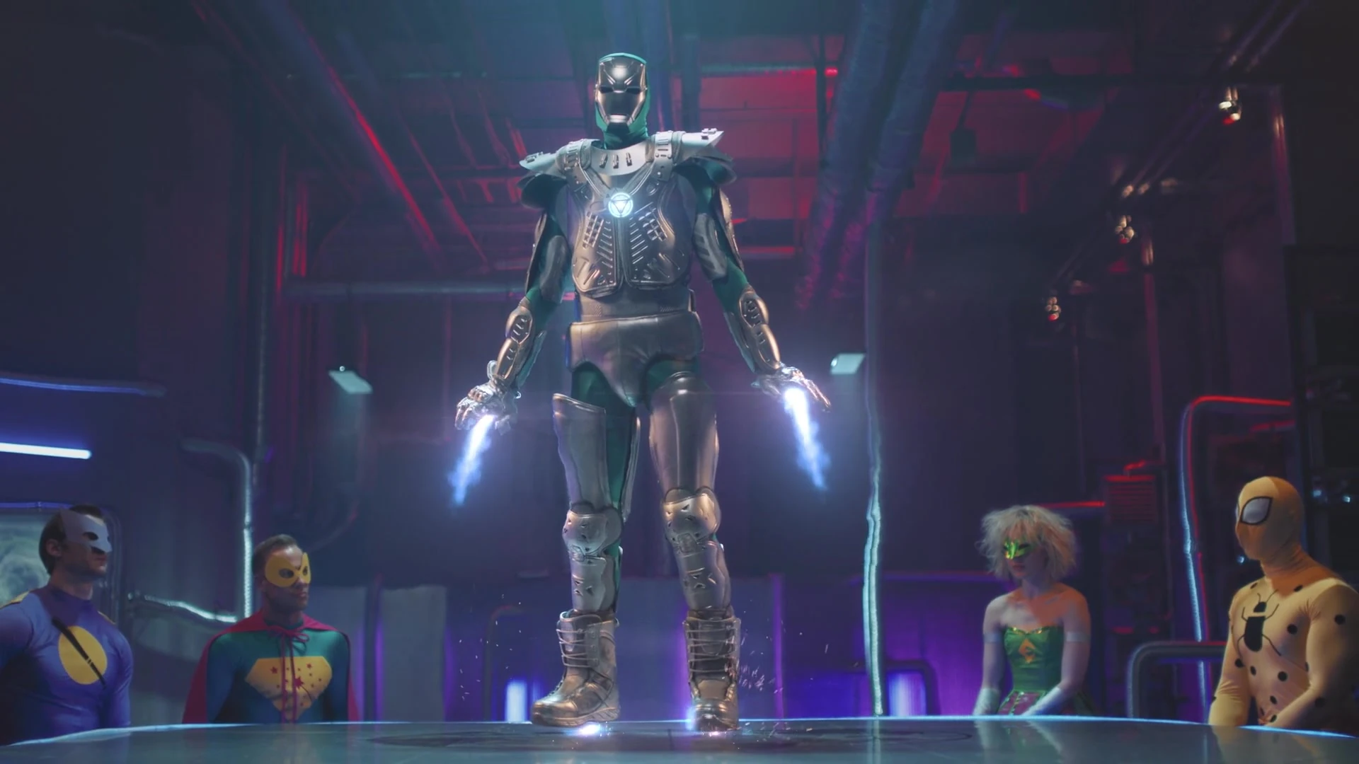 Metalman su superherojų komanda.